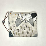 Max's Map Padded Zipper Pouch / Coin Purse / Gadget / Cosmetic Bag