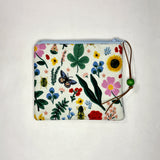 Curio White Padded Zipper Pouch / Coin Purse / Gadget / Cosmetic Bag