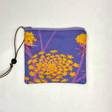 Queen Anne Bouquet Padded Zipper Pouch / Coin Purse / Gadget / Cosmetic Bag