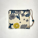 Knap Flower Bloom Padded Zipper Pouch / Coin Purse / Gadget / Cosmetic Bag