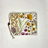 In the Weeds Padded Zipper Pouch / Coin Purse / Gadget / Cosmetic Bag