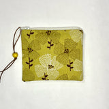 Floral Avocado Padded Zipper Pouch / Coin Purse / Gadget / Cosmetic Bag