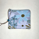Ottilee Periwinkle Padded Zipper Pouch / Coin Purse / Gadget / Cosmetic Bag