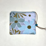 Ottilee Periwinkle Padded Zipper Pouch / Coin Purse / Gadget / Cosmetic Bag
