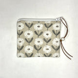 Daisy Field Padded Zipper Pouch / Coin Purse / Gadget / Cosmetic Bag
