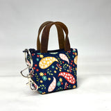 Paisley Navy Padded Super Tiny Tote