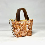 Ditsy Floral Umber Padded Super Tiny Tote