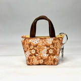 Ditsy Floral Umber Padded Super Tiny Tote