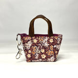 Ditsy Floral Purple Padded Super Tiny Tote