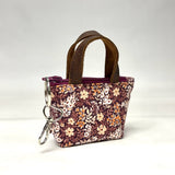 Ditsy Floral Purple Padded Super Tiny Tote