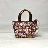 Ditsy Floral Purple Padded Super Tiny Tote