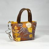 Evening on the Prairie Grape Padded Super Tiny Tote