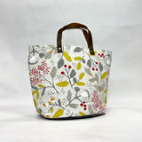 Scandi Trail  Oval Bottom Knitting Craft Tote Bag