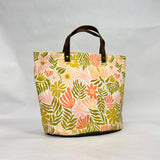 Christine Peach Oval Bottom Knitting Craft Tote Bag