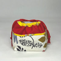 Frida Spice Small Pocketed Drawstring Knitting Project Craft Bag