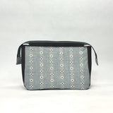 Daisies Denim Medium Zipper Rounded Knitting Project Craft Bag