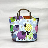 A Different Ewe Oval Bottom Knitting Craft Tote Bag