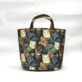 Yarn Kitties Oval Bottom Knitting Craft Tote Bag