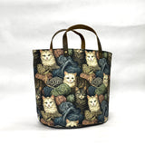 Yarn Kitties Oval Bottom Knitting Craft Tote Bag