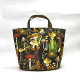 Toxic Mushrooms Oval Bottom Knitting Craft Tote Bag