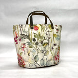 Hedgerow Watercolor Oval Bottom Knitting Craft Tote Bag