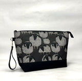 Count Your Sheep XL Zipper Knitting Project Craft Bag with Detachable Leather Wrist Strap