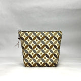 OOAK Venn Taupe Chenille Medium Zipper Pouch Gadget Case/ Cosmetics/ Project Bag