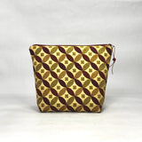 OOAK Venn Burgandy Chenille Medium Zipper Pouch Gadget Case/ Cosmetics/ Project Bag