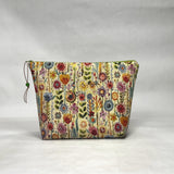 OOAK Rosalia Ivory Large Zipper Pouch Gadget Case/ Cosmetics/ Project Bag