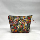 OOAK Rosalia Black Medium Zipper Pouch Gadget Case/ Cosmetics/ Project Bag