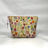 OOAK Rosalia Ivory Medium Zipper Pouch Gadget Case/ Cosmetics/ Project Bag