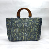 Scattered Hexis Wide Oval Bottom Knitting Craft Tote Bag
