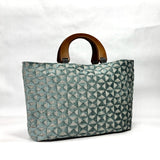 Ephesus Lake Chenille Wide Oval Bottom Knitting Craft Tote Bag