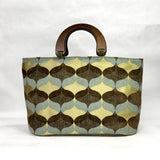 Ogee Brown Sky Wide Oval Bottom Knitting Craft Tote Bag