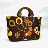 Mod Pods Wide Oval Bottom Knitting Craft Tote Bag