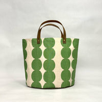 Segments Emerald Oval Bottom Knitting Craft Tote Bag