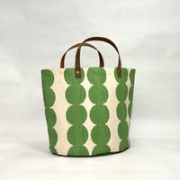 Segments Emerald Oval Bottom Knitting Craft Tote Bag