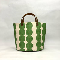 Segments Emerald Oval Bottom Knitting Craft Tote Bag