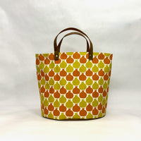 Pomegranate Oval Bottom Knitting Craft Tote Bag