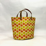 Pomegranate Oval Bottom Knitting Craft Tote Bag