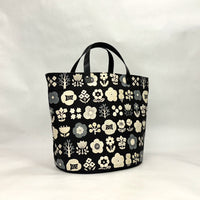 Gomuku Black Oval Bottom Knitting Craft Tote Bag