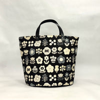 Gomuku Black Oval Bottom Knitting Craft Tote Bag