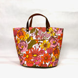 Cindy Spring Natural Oval Bottom Knitting Craft Tote Bag