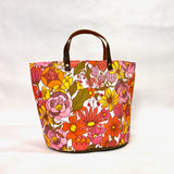 Cindy Spring Natural Oval Bottom Knitting Craft Tote Bag