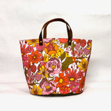 Cindy Spring Natural Oval Bottom Knitting Craft Tote Bag