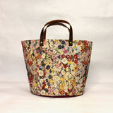 Chelsea Tapestry Natural Oval Bottom Knitting Craft Tote Bag