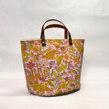 Tree of Life Lilac Oval Bottom Knitting Craft Tote Bag
