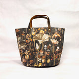 Hieronymus Bosch Botanical Oval Bottom Knitting Craft Tote Bag