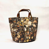 Hieronymus Bosch Botanical Oval Bottom Knitting Craft Tote Bag