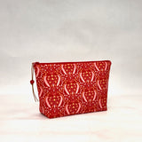 Timeless Dream Red Small Zipper Pouch Gadget Case Cosmetics Project Bag